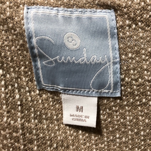 Anthropologie Saturday Sunday Metallic Sweater - Picture 2 of 5